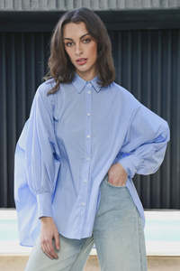 Cooper: Living the Dream Shirt - Blue Stripe