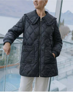 Moke: Tess Quilt Coat / Black