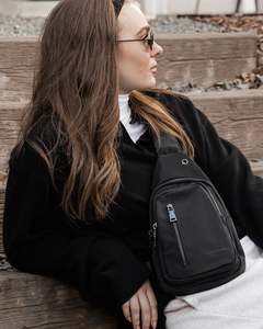 Boyd Nylon Sling Bag - Black