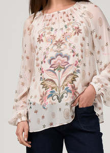 Antoinette Top - Bone Multi