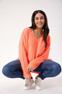 Haven: Lyon Relaxed Jumper - Orange