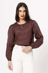 Seeking Lola: Milly Top / Chocolate