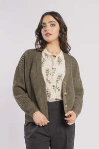 Taffy Cardi - Olive Green