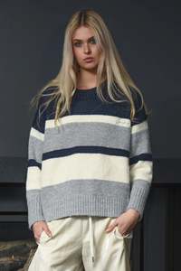 Just My Stripe Jumper - Navy