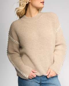 Lennox Sweater - Oat/Winter White