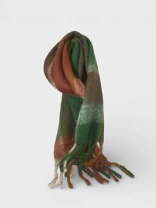 Multi Check Scarf - Forest
