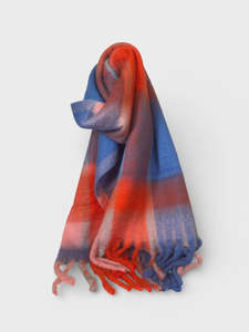 Multi Check Scarf - Electric Pop