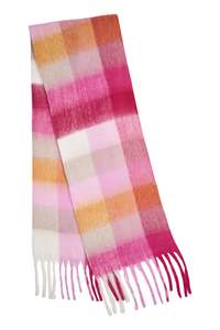 Haven: Niseko Check Scarf - Pink