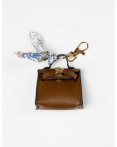 Keychain Mini Kelly Bag / Brown