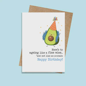 Age Like Wine Not Avo Card