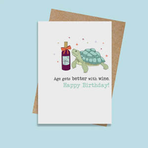 Age Gets Better With Wine Card