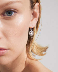 Pilgrim Jewellery: Alia Recycled Earrings - Silver Plated