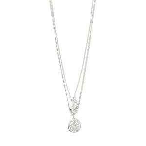 Pilgrim Jewellery: Shift  Necklace 2-1 Set - Silver Plated