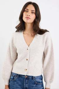 Among The Brave: Wholesome Oat Chunky Knit Cardigan
