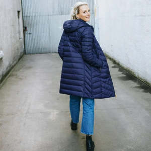 Moke: Arnie  90/10 Reversible Coat / Moonlight/ Silver