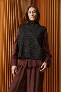 Wool: Zarda Knit Vest / Black