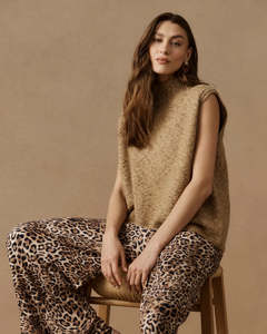 Wool: Zarda Knit Vest / Mocha