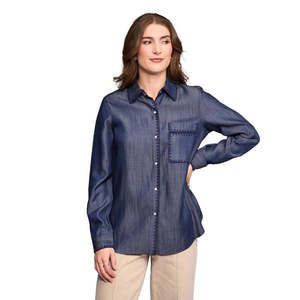 Vassalli: Banner Shirt / Deep Blue