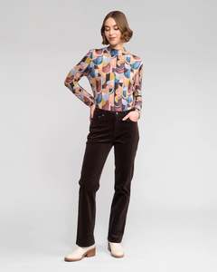 Vassalli: Arch  Straight Leg Full Length Cord / Walnut