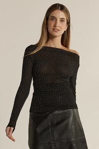 Sora Studded Top /  Black