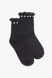Antler: Black Pearl Top Sock