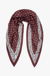 Antler: Triangle Scarf - Merlot Spot
