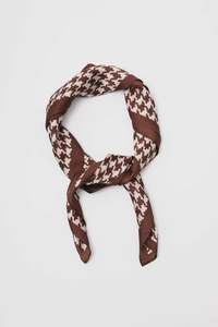 All: Houndstooth Scarf /  Chocolate