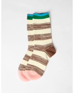 All: Socks Stripe - Maroon