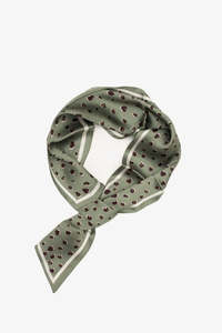Pull Through Neck Tie - Olive Pebble