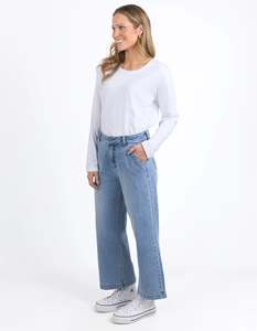 Izzy Wide Leg Jean / Vintage Blue Wash