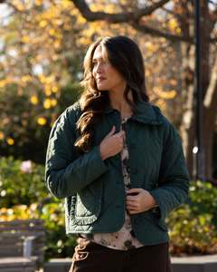Seeking Lola: Frilled Jacket / Moss