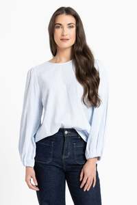 Brilliance Top / Blue Stripe