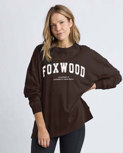 Interval Long Sleeve / Coffee Bean & White