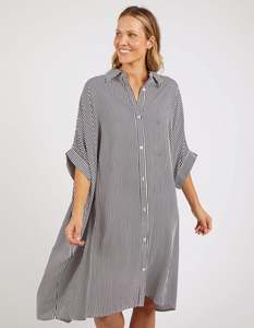 Sale Dresses: Luna Dress /  Navy White Stripe