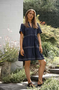 Willa Dress - Navy