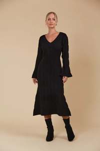 Hera Knit Dress - Onyx
