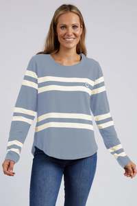 All: Allegra L/S Tee - Steel