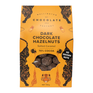 Wellington Chocolate Factory Salted Caramel Dark Chocolate Hazelnuts