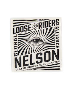 Loose Riders Nelson: LRN - Cult Eye (Clear) - Sticker