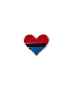 Coloured Heart - Pin