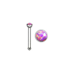 Body Jewellery: Pink Opal - 18g - Nose Bone