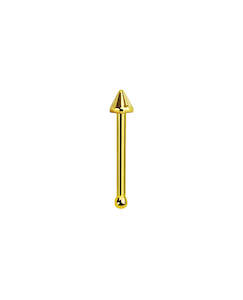 Body Jewellery: Gold Spike - 20g - Nose Bone
