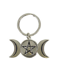 Mystical Homewares: Triple Moon - Keyring