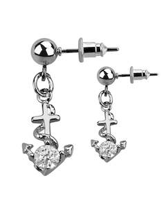 Clear Gem Anchor - Dangly