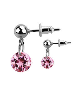 Pink Gem - Dangly