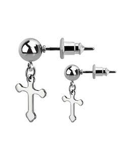 Rounded Cross - Dangly