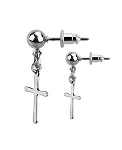 Earring Sets: Cross - Dangly