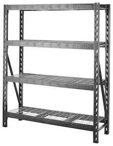 60" (152.4 cm) Wide Heavy Duty Rack with Four 18" Deep Shelves