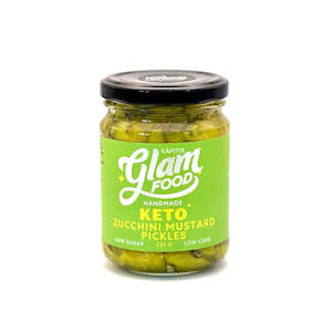 Keto Pickles Relish Glam Food Kapiti: Zucchini Mustard Pickles