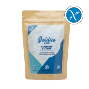 Goldies Keto Porridges: Goldies Blueberry and Lemon Keto Porridge